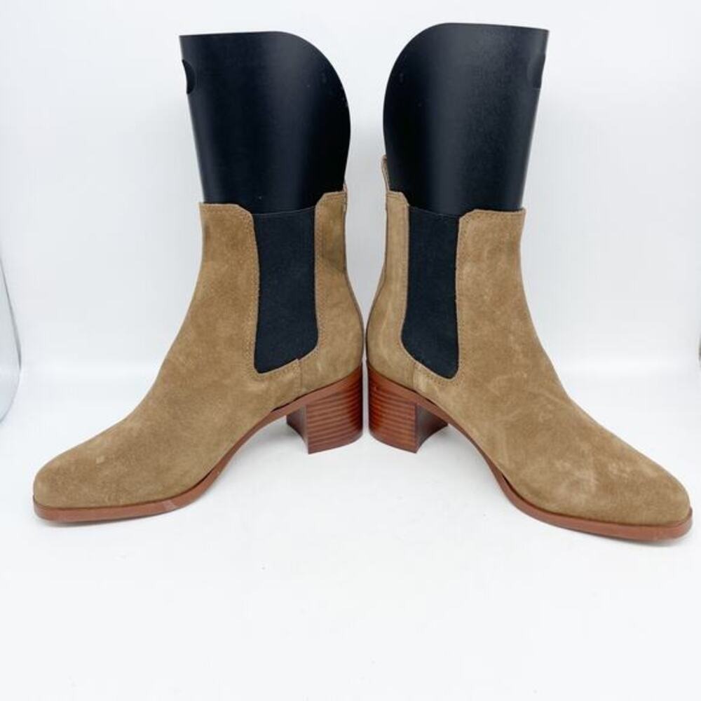 Steve Madden Women's Rhiannon Chelsea Boot Cognac Suede Size 7M - Picture 6 of 13